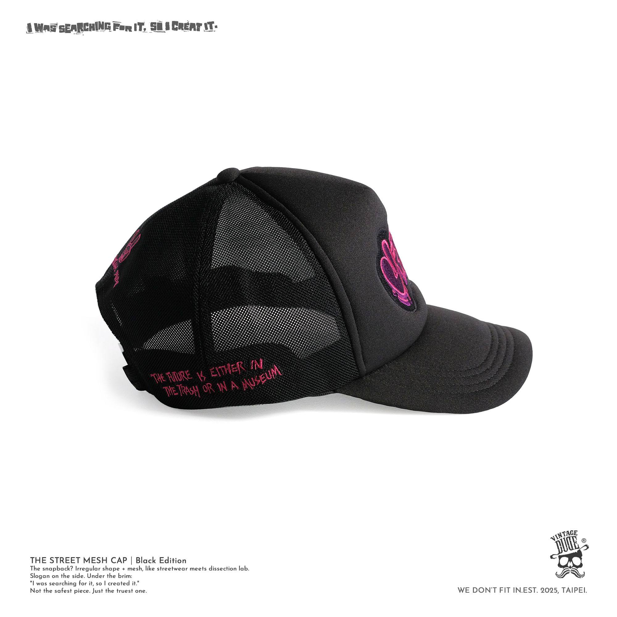 THE STREET MESH CAP｜Black Edition | oversize 大尺碼男裝