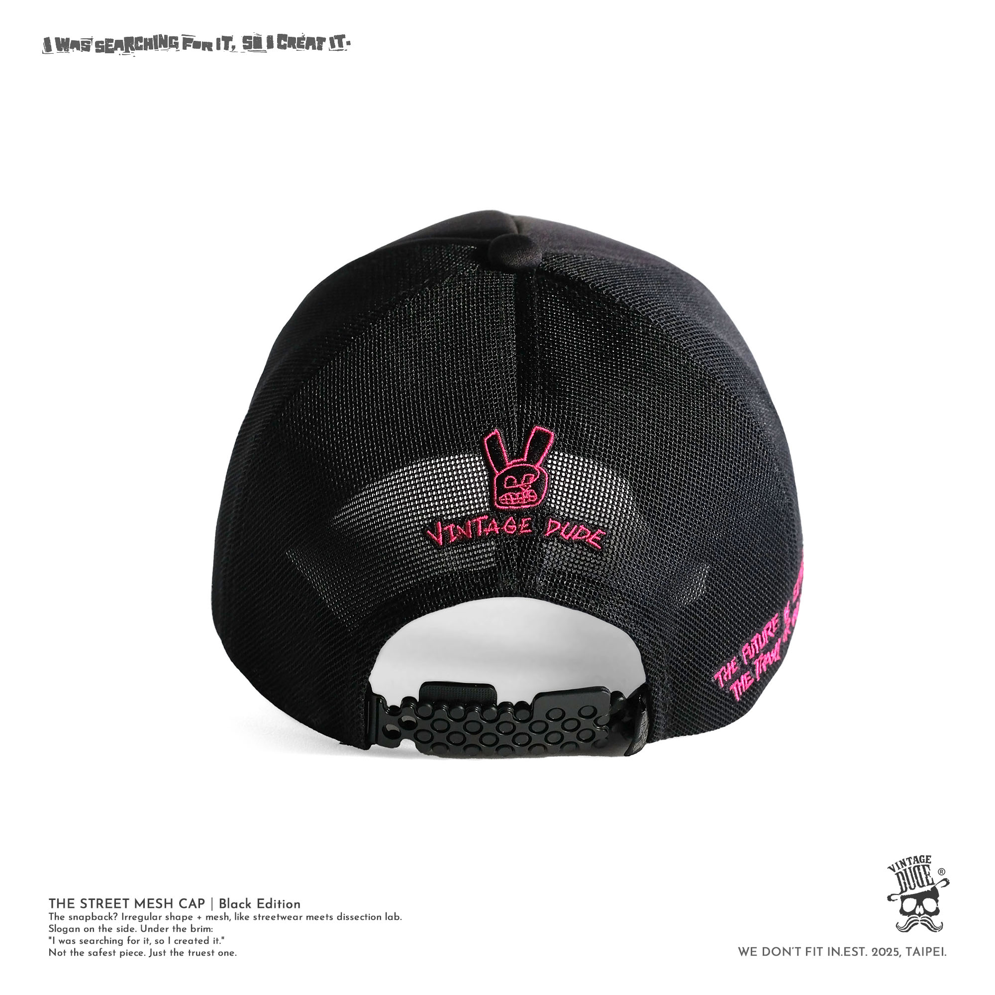THE STREET MESH CAP｜Black Edition | oversize 大尺碼男裝