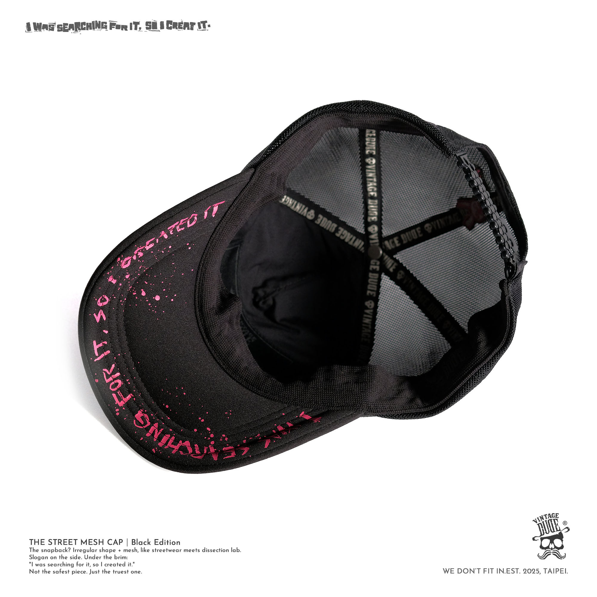 THE STREET MESH CAP｜Black Edition | oversize 大尺碼男裝