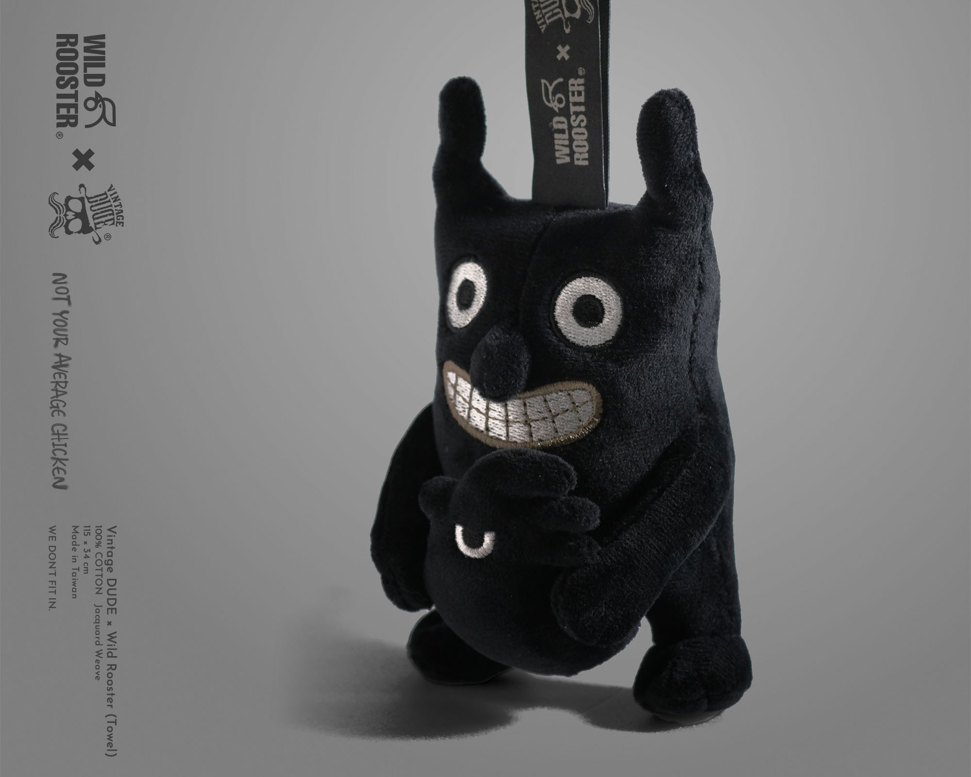 Wild Rooster × VINTAGE DUDE Blind Box Plush Keychain (single pack) | oversize 大尺碼男裝
