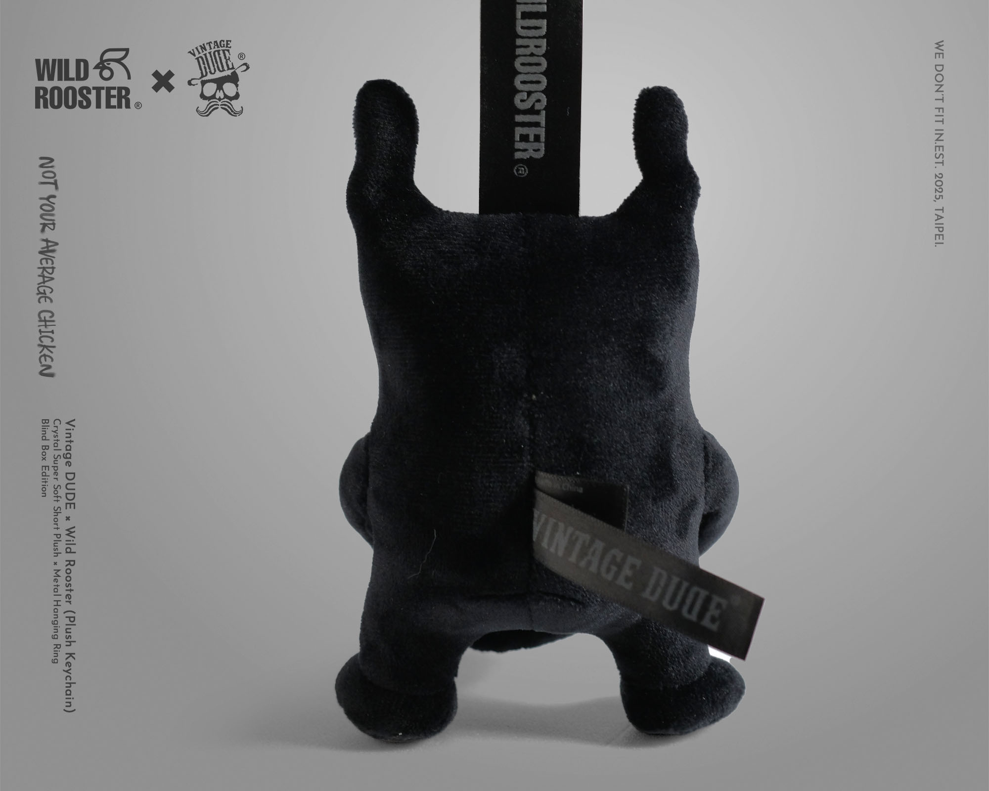 Wild Rooster × VINTAGE DUDE Blind Box Plush Keychain (single pack) | oversize 大尺碼男裝
