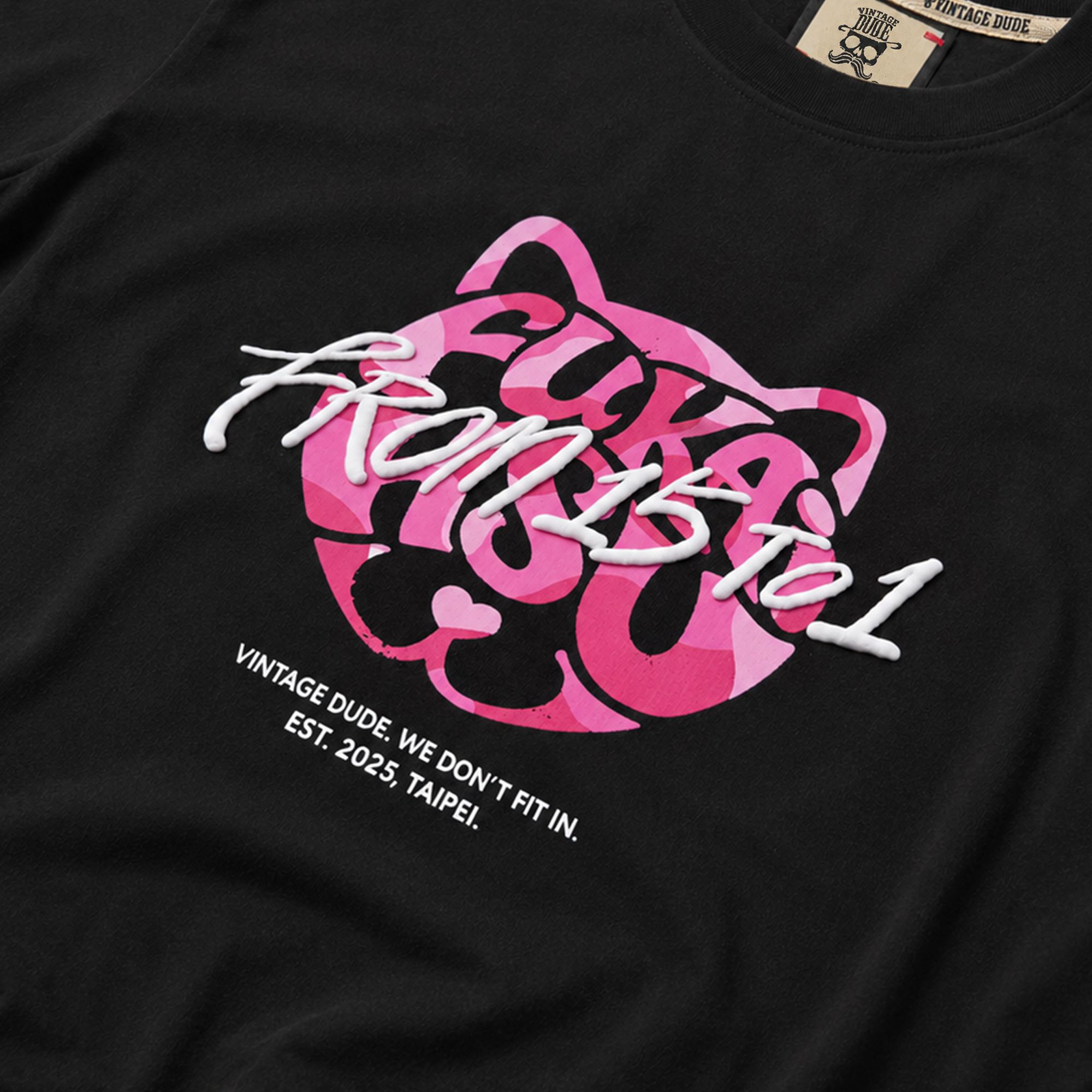 Dare to Wear Your Love｜Black Short Sleeve T-Shirt | oversize 大尺碼男裝