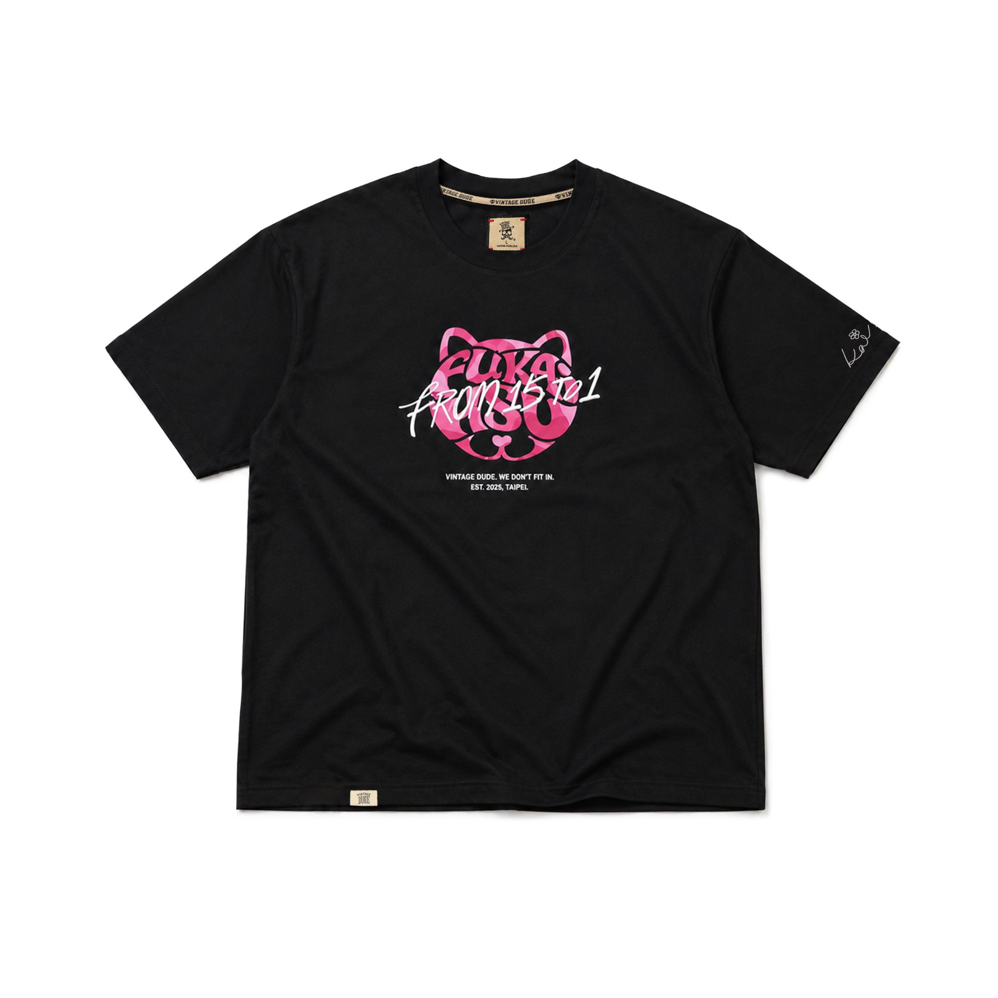 Dare to Wear Your Love｜Black Short Sleeve T-Shirt | oversize 大尺碼男裝