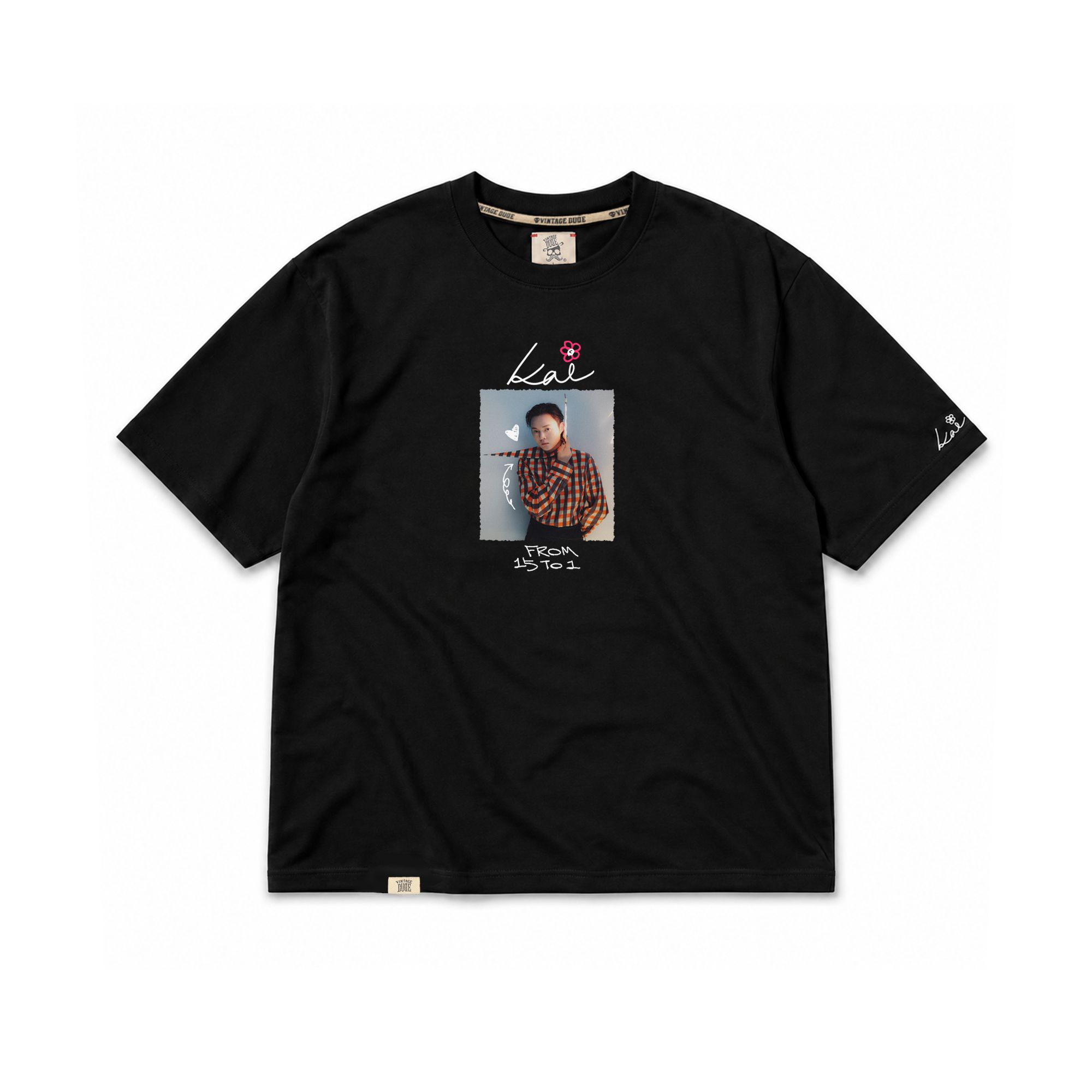 Cheek to Cheek with Fukai｜Black Short Sleeve T-Shirt | oversize 大尺碼男裝