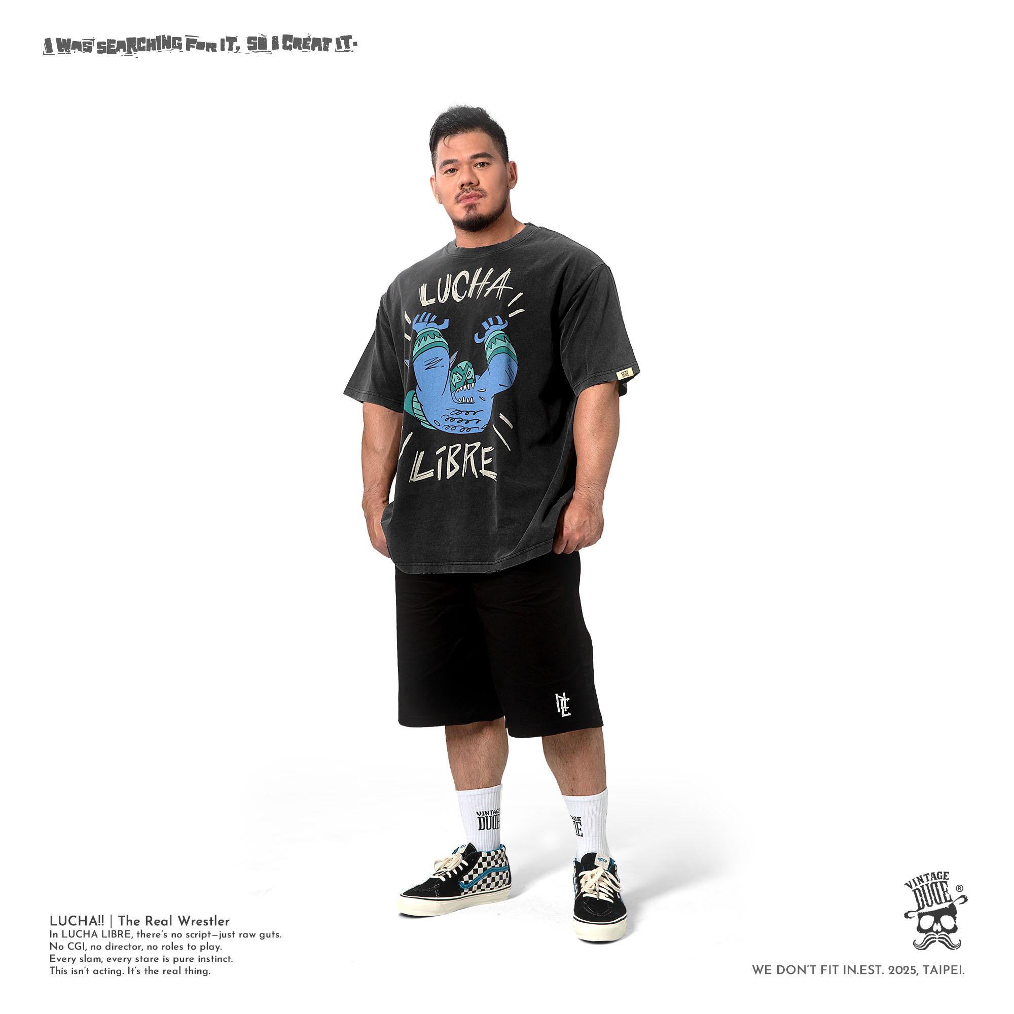 LUCHA!!｜Short Sleeve Tee | oversize 大尺碼男裝